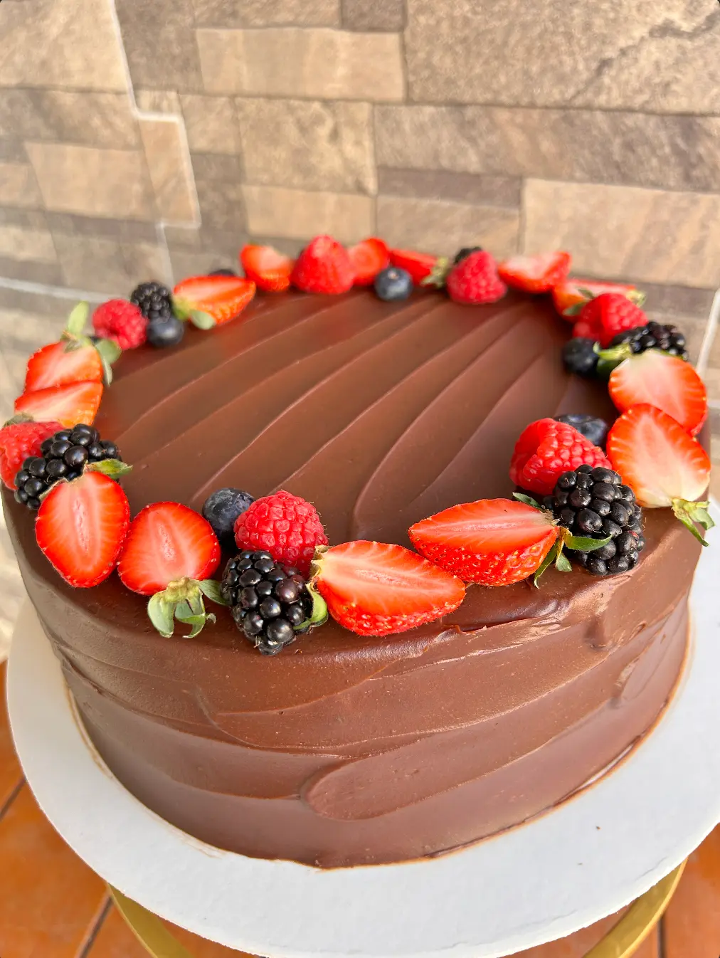 Doble Chocolate con frutas